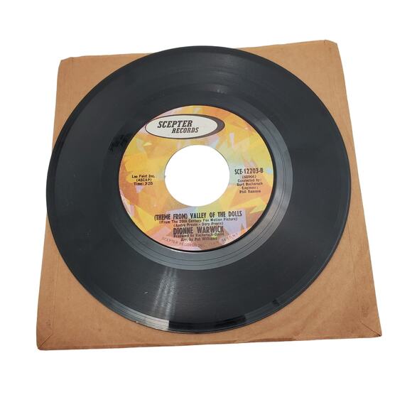 Dionne Warwick I Say A Little Prayer Valley of the Dolls Vinyl 45 RPM SCE12203 - Picture 3 of 4